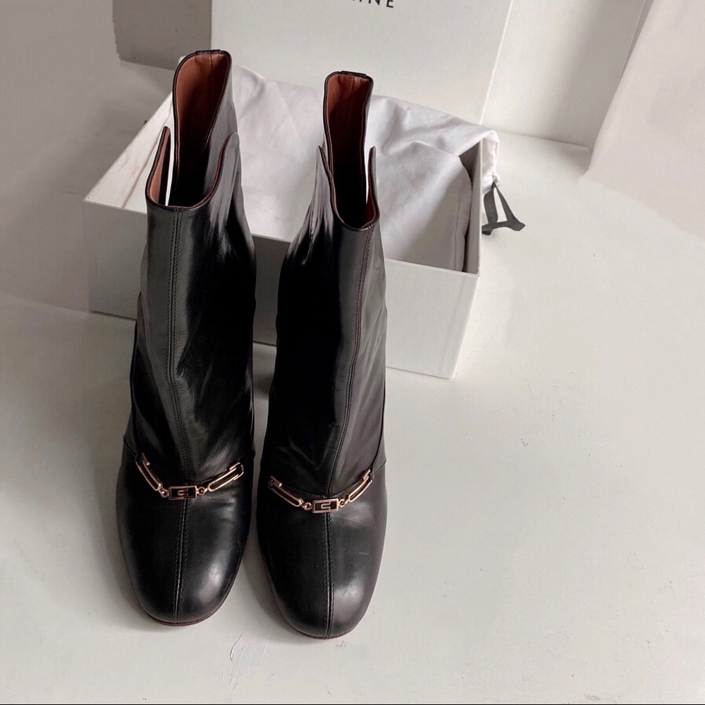 Celine black boots 37